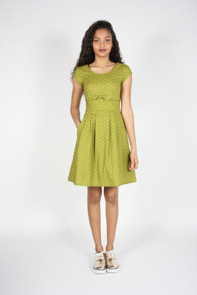 RN1436 - 10 - Peppershrike Dress - Chartreuse