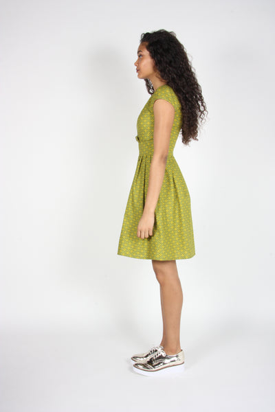 RN1436 - 10 - Peppershrike Dress - Chartreuse
