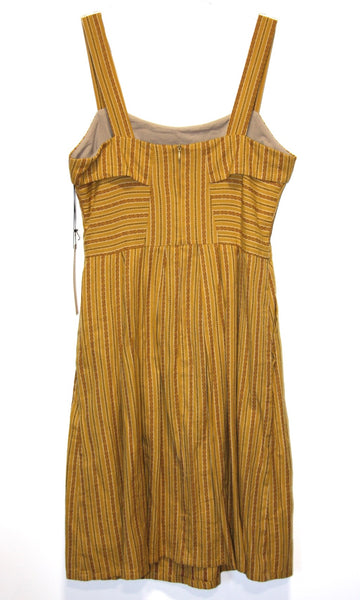 RN745 - 10 - Courlis Dress - Ochre Stripes