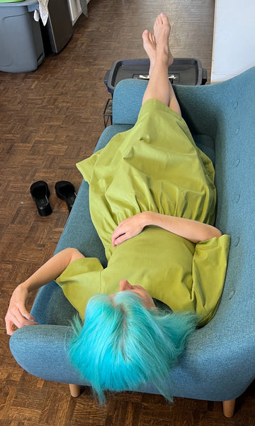 Tiger Shrike Dress - Avocado