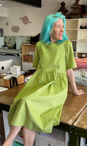 Tiger Shrike Dress - Avocado