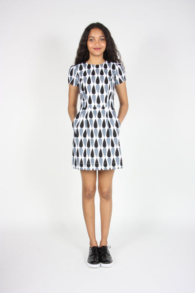 RN1407 - 6 - Cormorant Dress - Black/Grey