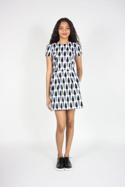 RN1407 - 6 - Cormorant Dress - Black/Grey