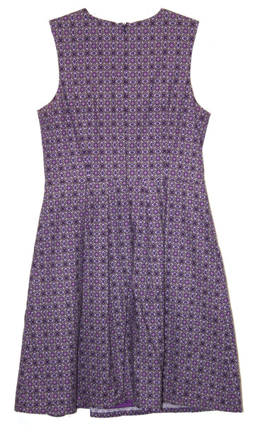 RN849 - 14 - Peafowl Dress - Purple Motif