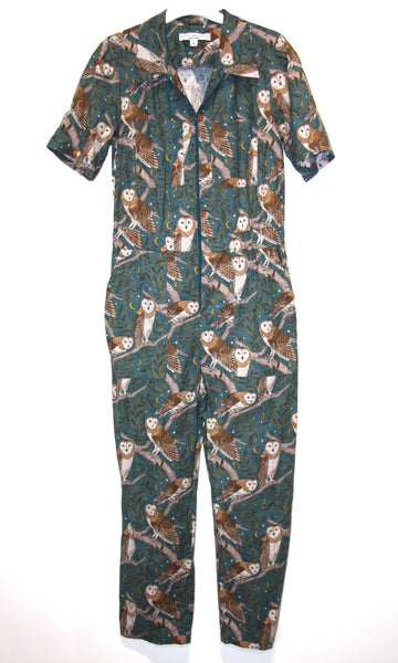 RN892 - M - Twillick Jumpsuit - Barn Owls