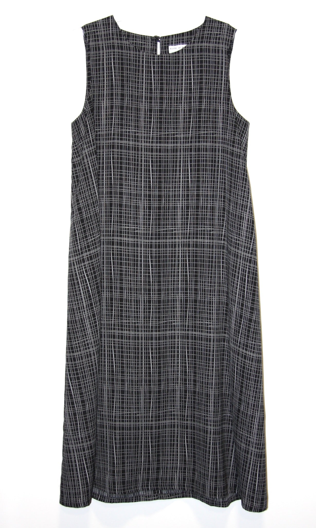 RN981 - 2 - Blossomcrown Dress - Black Crosshatch