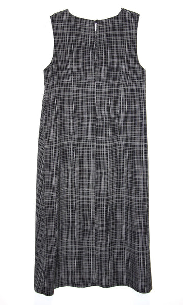 RN981 - 2 - Blossomcrown Dress - Black Crosshatch