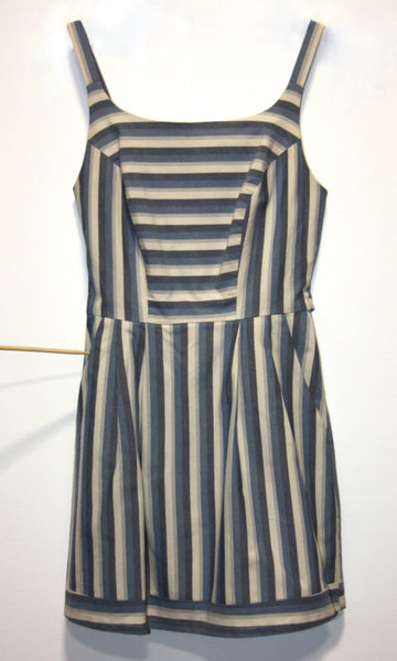 RN992 - 2 - Seriema Dress - Blue Stripes