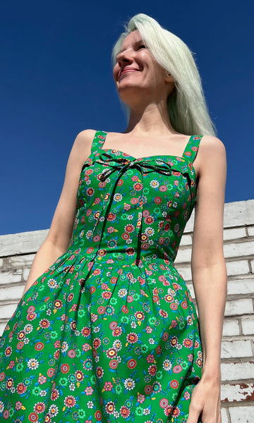 Prinia Dress - Straw Flower