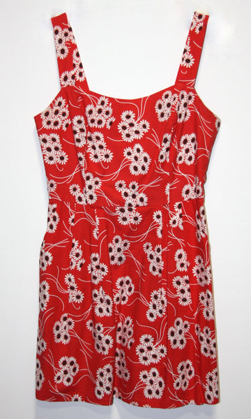 RN1085 - 10 - Starfrontlet Dress - Red Daisies