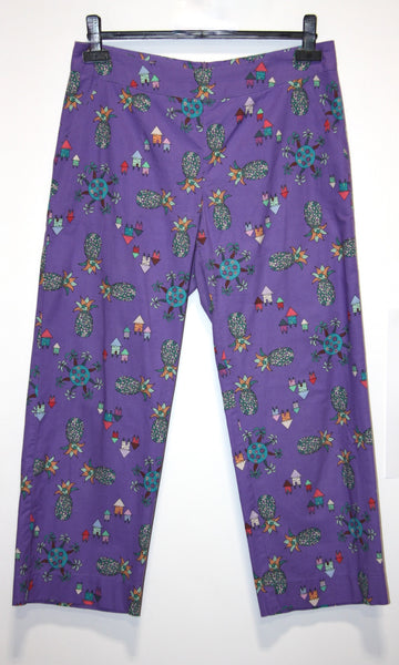 RN1088 - 10 - Tiecel Pant - Purple Pineapple Party