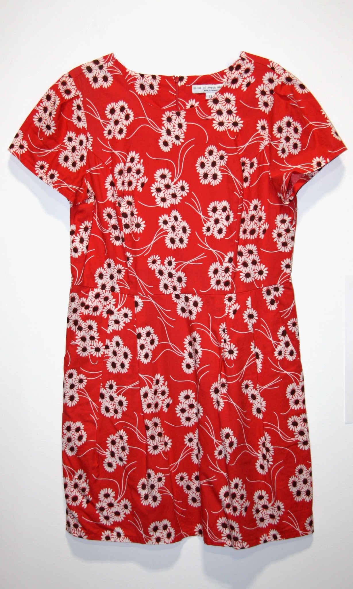 RN1127 - 12 - Bobolink Dress - Red Daisies