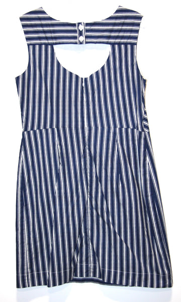 RN1152 - 14 - Whydah Dress - Blue Stripes