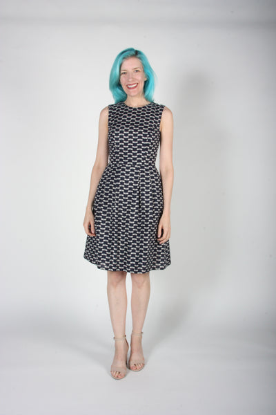 RN1463 - 12 - Océanite Dress - Navy Dragonflies