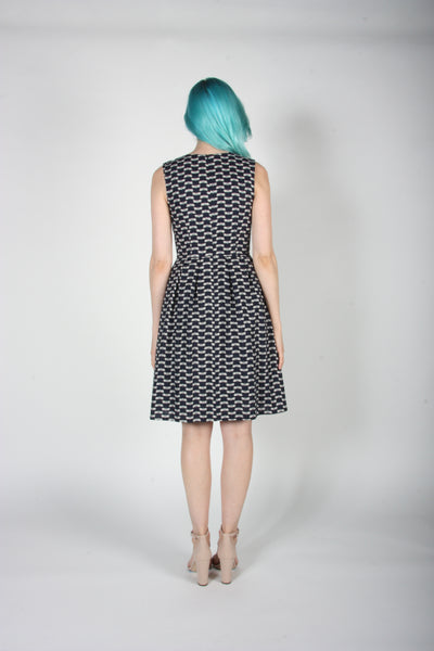 RN1463 - 12 - Océanite Dress - Navy Dragonflies