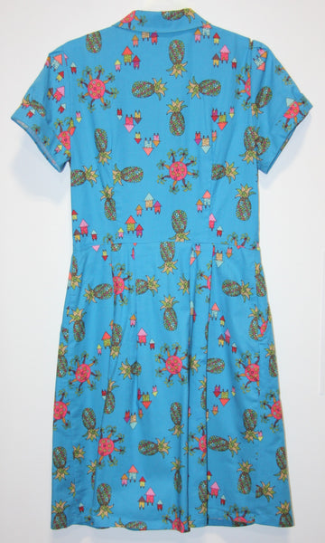 RN1273 - 8 - Ptarmigan Dress - Blue Pineapple Party