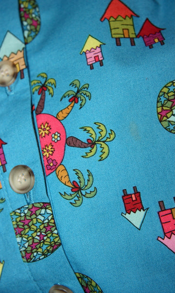 RN1273 - 8 - Ptarmigan Dress - Blue Pineapple Party