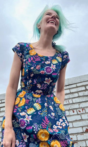 Gallinule Dress - Midnight Brilliance