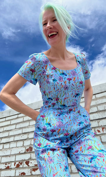 Whinchat Jumpsuit - Flower Toss