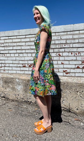 Gallinule Dress - Parrot Jungle