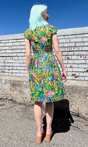 Gallinule Dress - Parrot Jungle