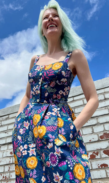Corncrake Dress - Midnight Brilliance
