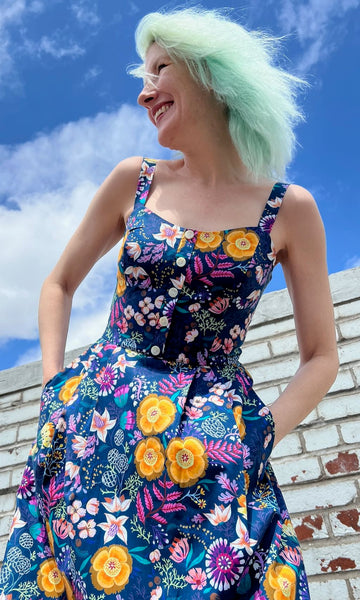 Corncrake Dress - Midnight Brilliance