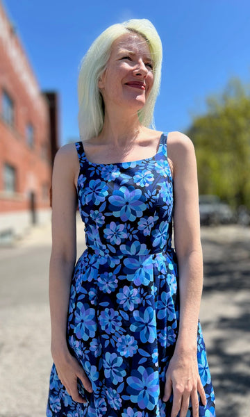 Reedbird Dress - Larkspur