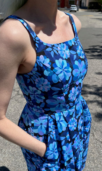 Reedbird Dress - Larkspur