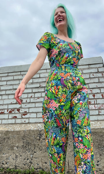 Whinchat Jumpsuit - Parrot Jungle