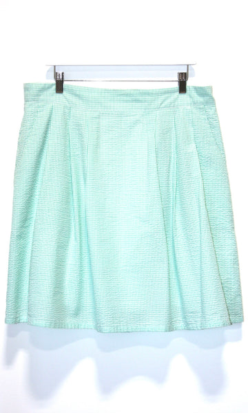 RN418 - 16 - Starique Skirt - Mint Seersucker