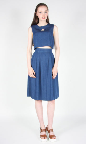 RN1471 - 16 - Godwit Skirt - Dark Wash