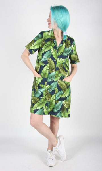 RN1348 - S - Joree Dress - Banana Leaves