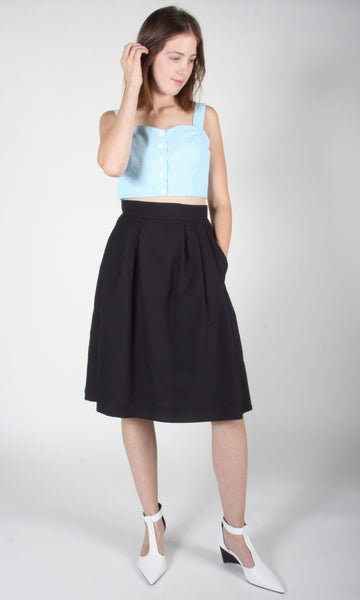 RN1388 - 6 - Macareux Skirt - Black