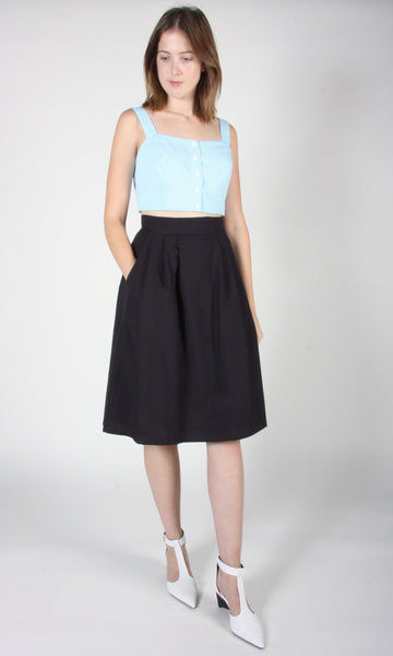 RN1388 - 6 - Macareux Skirt - Black