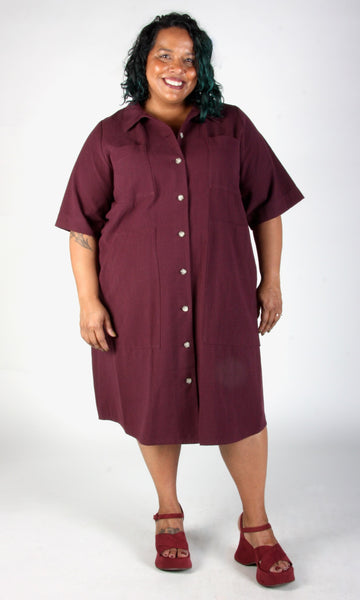 Ladyhawk Dress - Burgundy
