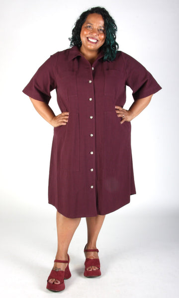 Ladyhawk Dress - Burgundy