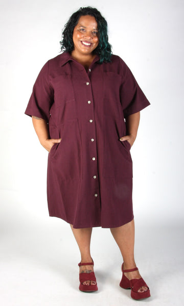 Ladyhawk Dress - Burgundy
