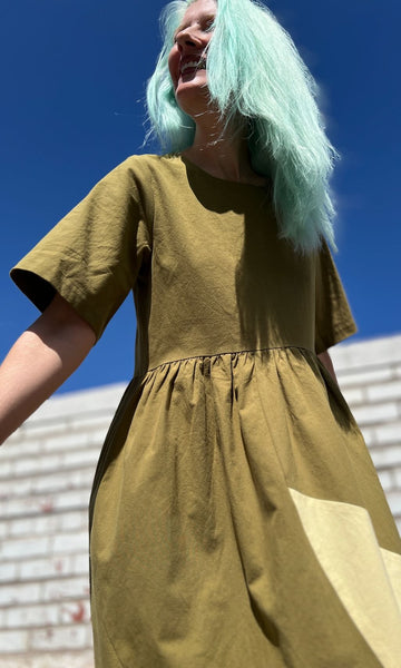 Lapwing Dress - Grassland