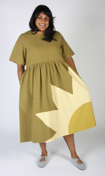 Lapwing Dress - Grassland