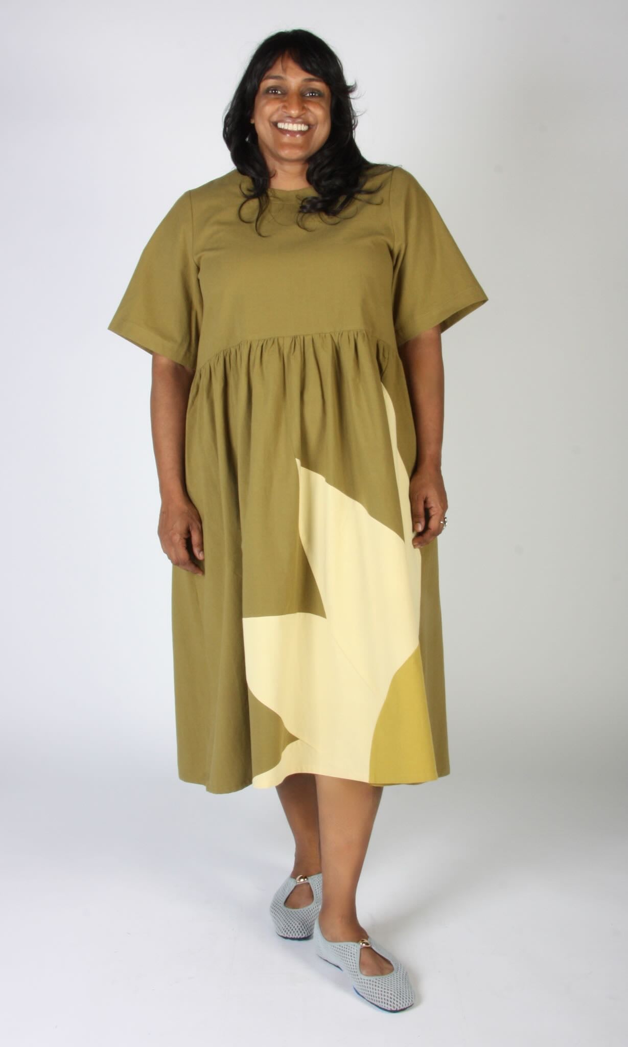 Lapwing Dress - Grassland