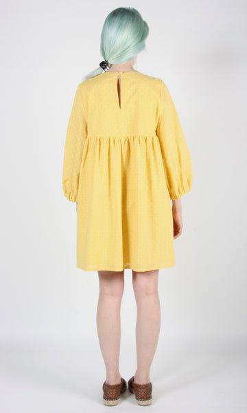 RN1395 - L - Martin Dress - Yellow Eyelet