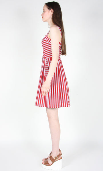 RN1299 - 8 - Minivet Dress - Red Stripes