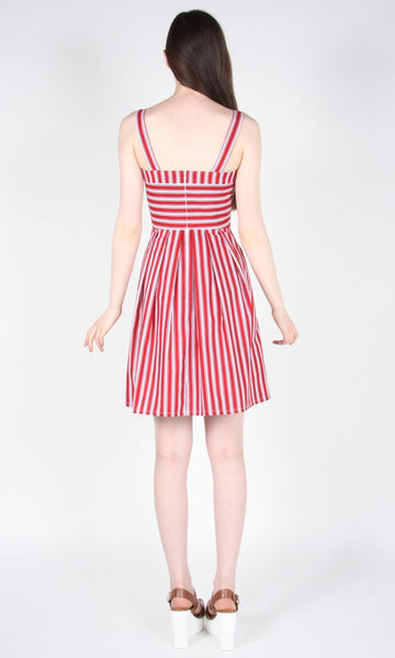 RN1299 - 8 - Minivet Dress - Red Stripes