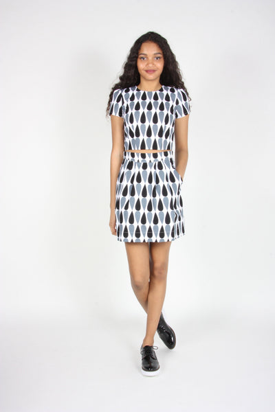 RN1719 - 8 - Munia Top - Black and White