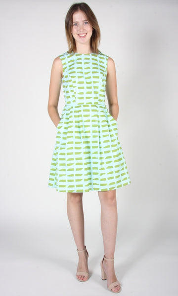 RN1349 - 14 - Océanite Dress - Brush Strokes