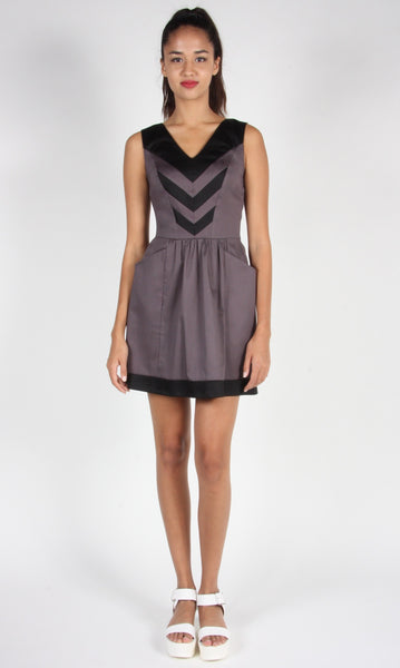 RN1510 - 10 - Parula Dress - Grey/Black