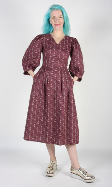 RN1335 - 14 - Paruline Dress - Amaranth