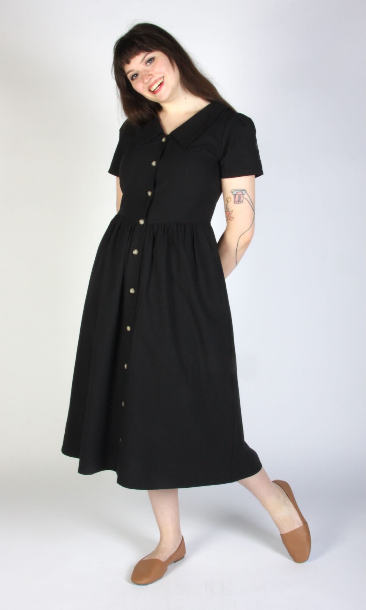 Peacock Dress - Black