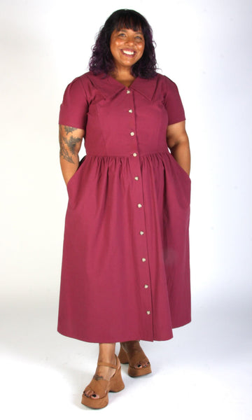 Peacock Dress - Grape